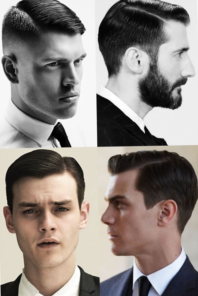 мужские прически с пробором мужские прически с пробором