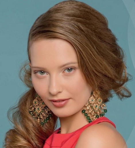 Прически с локонами на средние волосы Прически с локонами на средние волосы