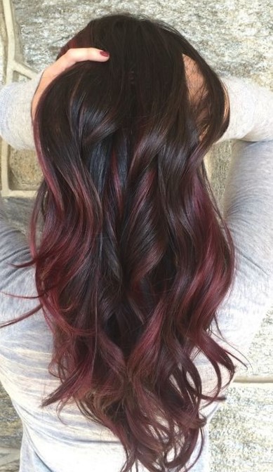 Красивое окрашивание волос для брюнеток балаяж Красивое окрашивание волос для брюнеток балаяж