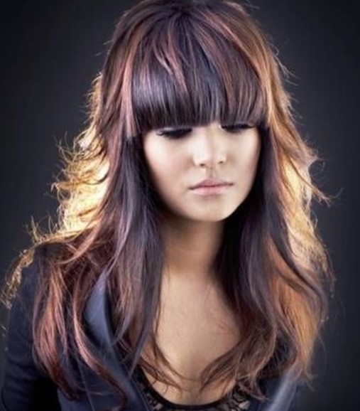 Рваная стрижка на длинные волосы Рваная стрижка на длинные волосы