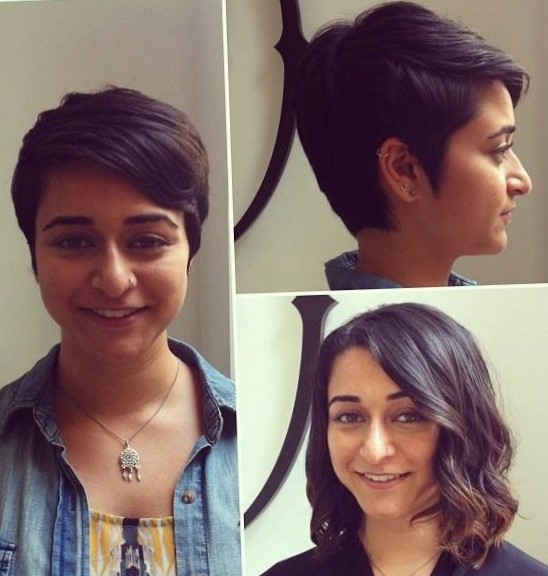 Наращивание волос на короткие волосы фото до и после Наращивание волос на короткие волосы фото до и после