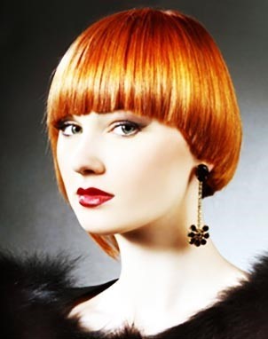 Женская стрижка шапочка на средние волосы - фото