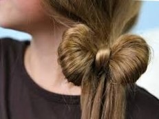 Прическа бантик из волос Прическа бантик из волос