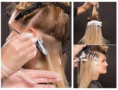 Техника окрашивания волос балаяж Техника окрашивания волос балаяж