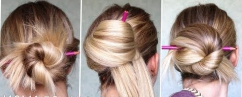 Прическа на карандаше Прическа на карандаше