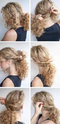 Прическа с жгутами фото