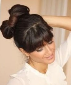 Прическа бантик из волос Прическа бантик из волос