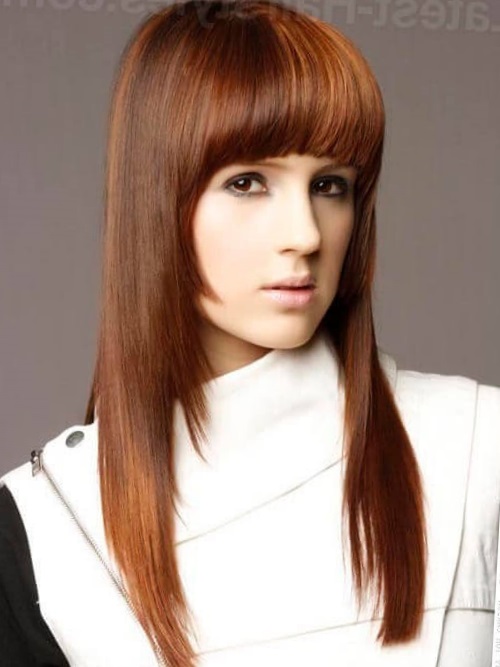 Прически с челкой