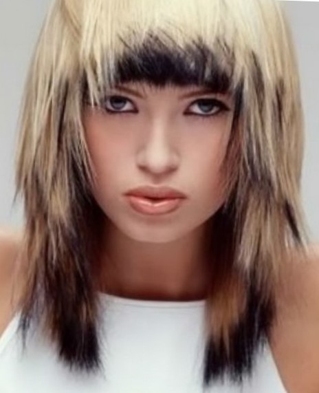 Омбре на контуре стрижки Элегантное обрамление контура стрижки в стиле омбре