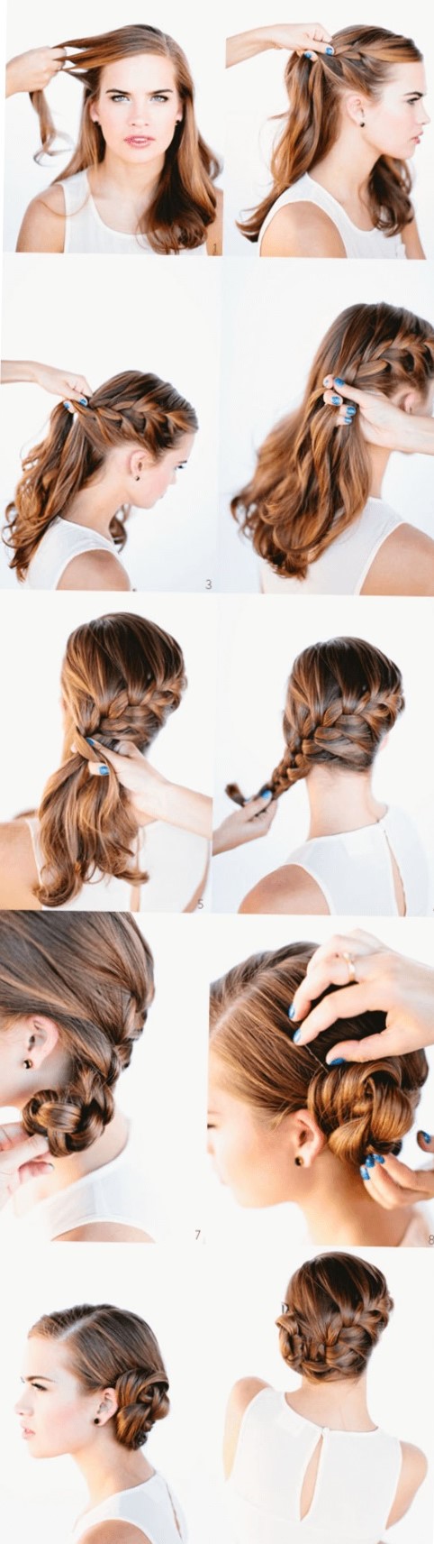 Плетение кос на средние волосы пошаговое фото Плетение кос на средние волосы пошаговое фото