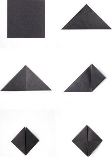 Первый этап создания оригами