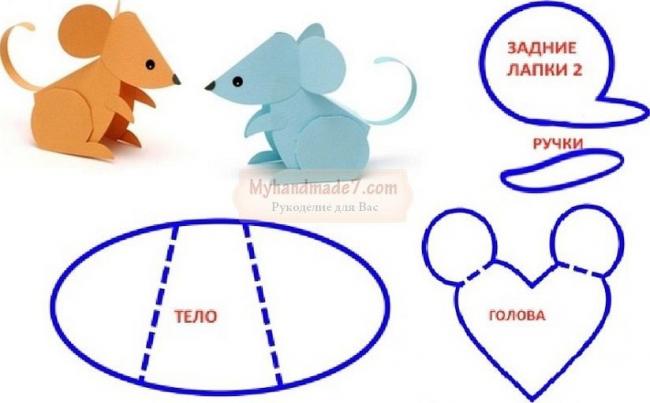 Маленькие разноцветные мышата украсят любую новогоднюю клетку