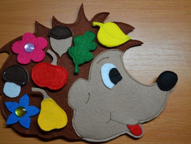 Ежик из фетра