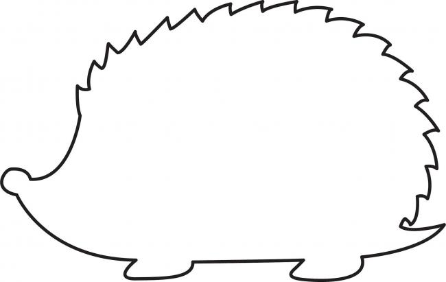 Пример шаблона для изготовления ежика