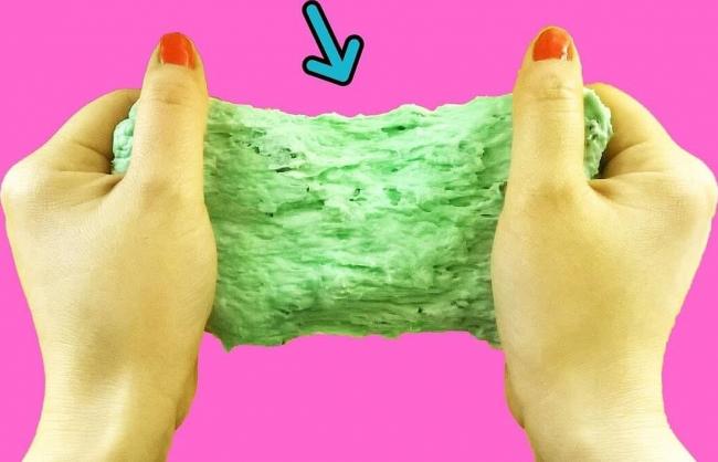 Добавление рисовой муки к лизуну