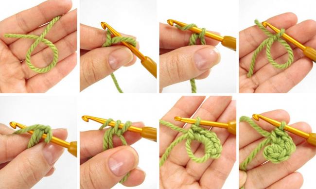 Схема для изготовления кольца амигуруми