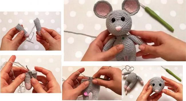 Этапы изготовления мышки