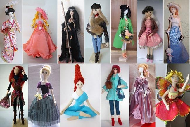 Разнообразие типов текстильных кукол