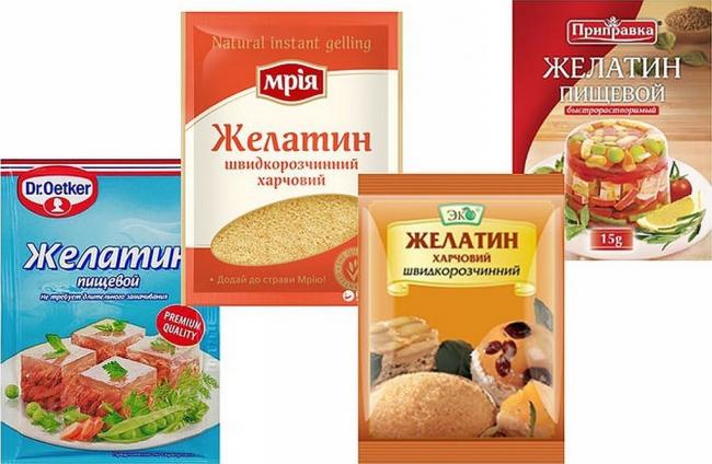 Желатин способствует загустению массы
