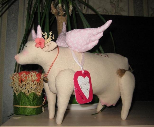 Тильда корова украсит любое помещение в доме