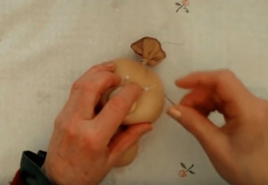 Формирование головы перчаточной куклы