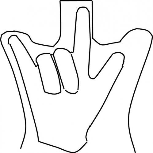 Таким образом рука должна располагаться в кукле