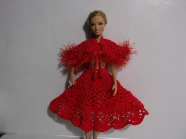 Праздничное платье для куклы Барби