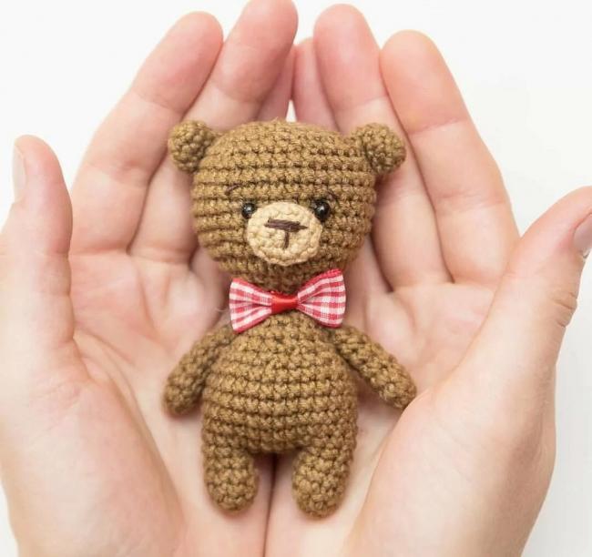 Вязание тела медвежонка