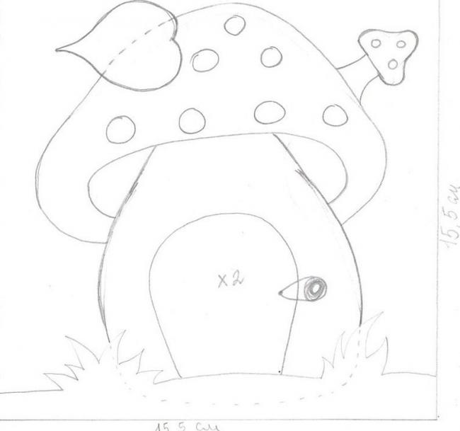 Аппликация «Мухомор»