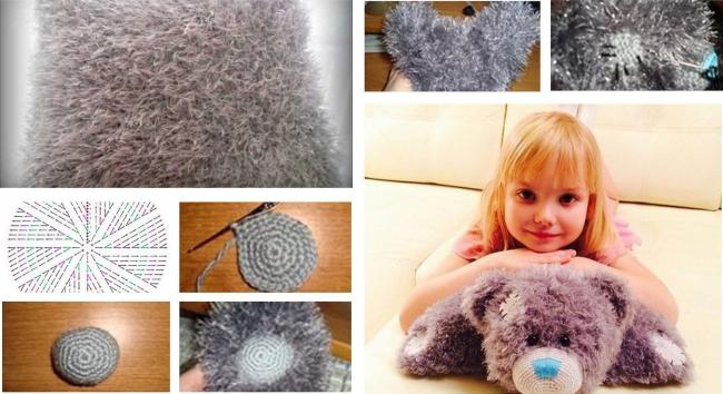 Изготовление подушки в виде мишки Тедди