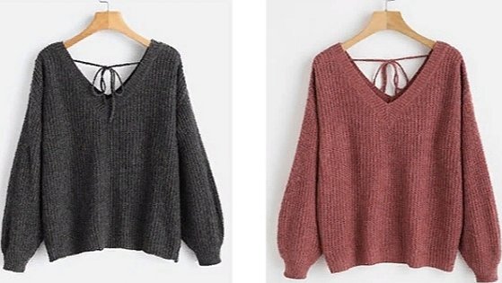Образцы простых пуловеров