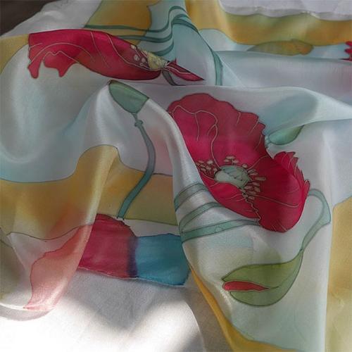 Расписанная ткань