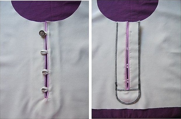 Пример обработки застежки