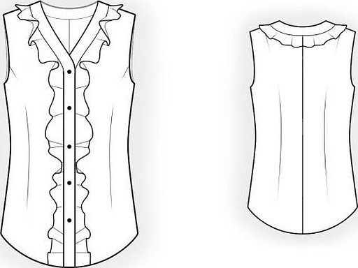 Основа для изделия без рукавов