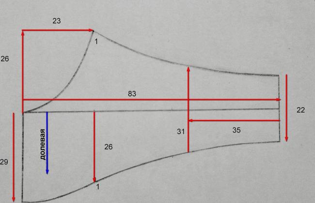 Цельнокроеный рукав