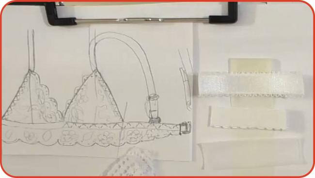 Эскиз бюстгальтера