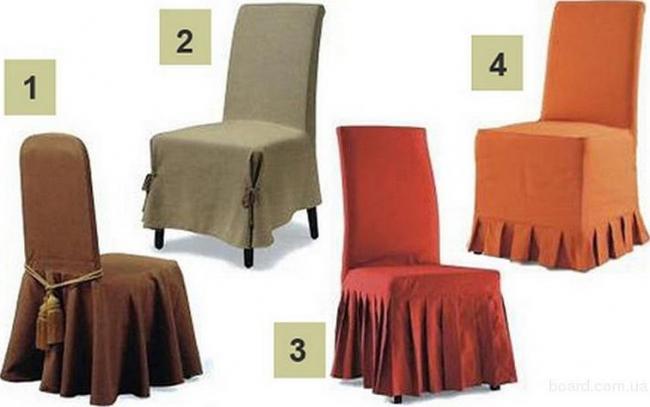 Варианты накидок на стул