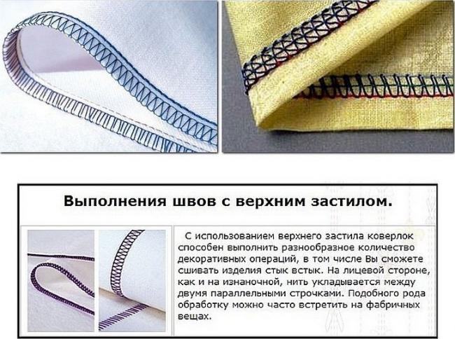 Обработка низа трикотажа