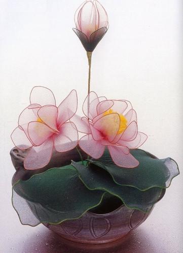 Схема изготовления водяной лилии