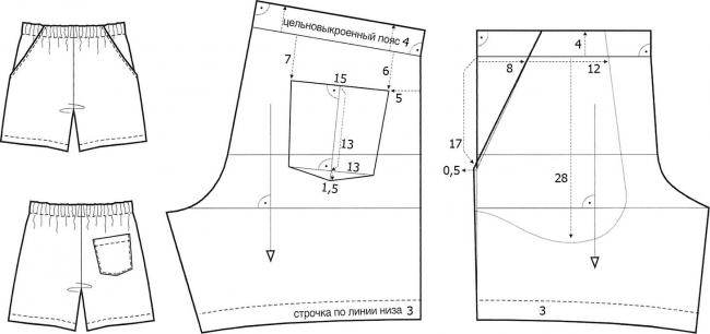 Шорты для мальчика выкройка