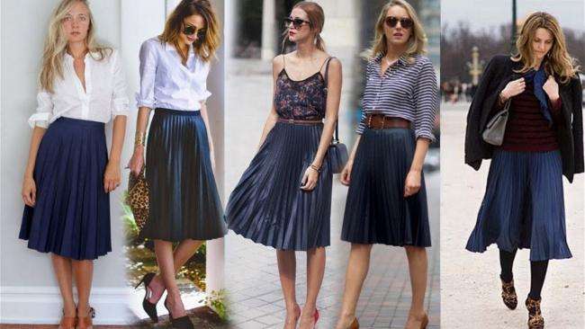 Одежда с гофрированием разных форм