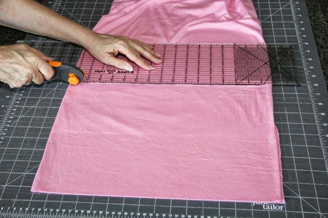 Перенос линии швов притачивания обтачек