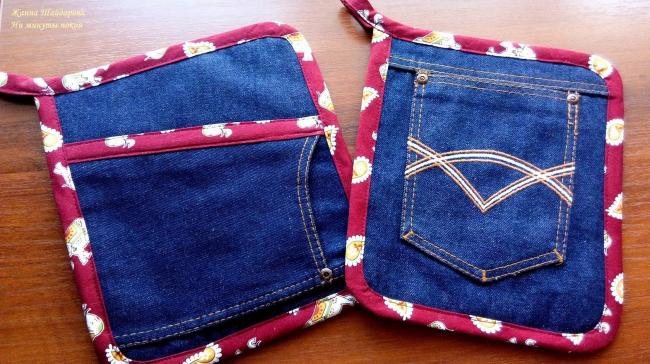 Из джинсовой ткани