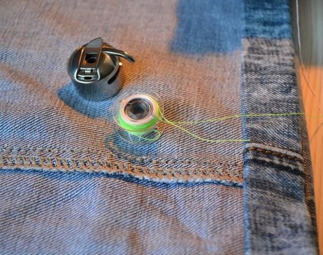 Нитки для подшива джинс