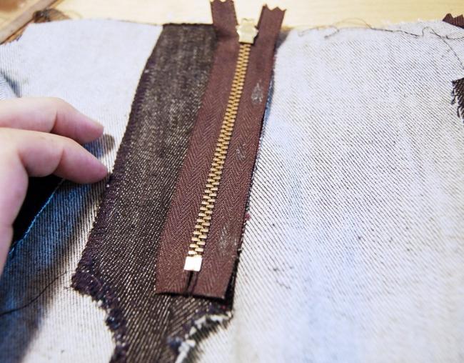 Установка молнии