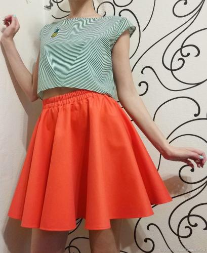 Юбка-полусолнце