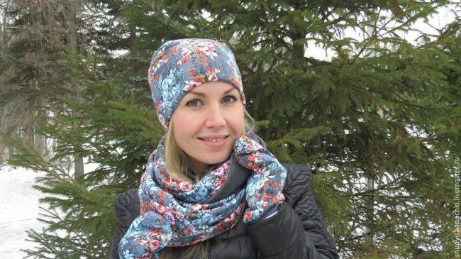 Шапка и снуд для женщины за пару часов