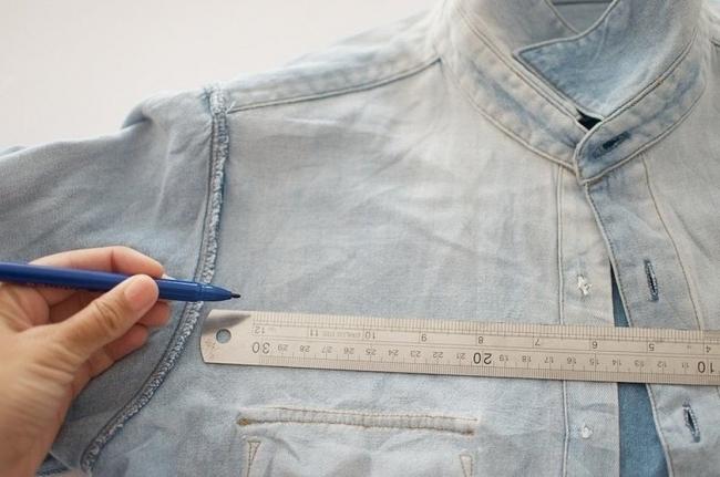 Процесс замера изделия