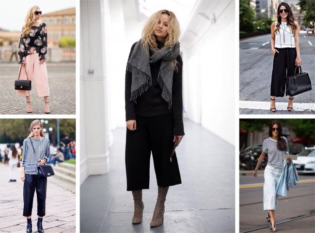 Разные виды кюлотов