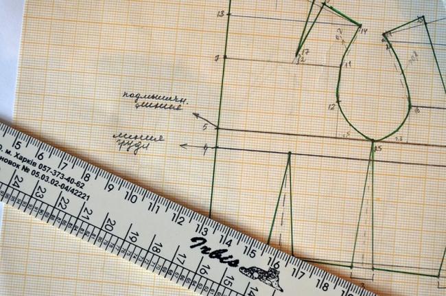 Изменить размер блузки можно только на выкройке